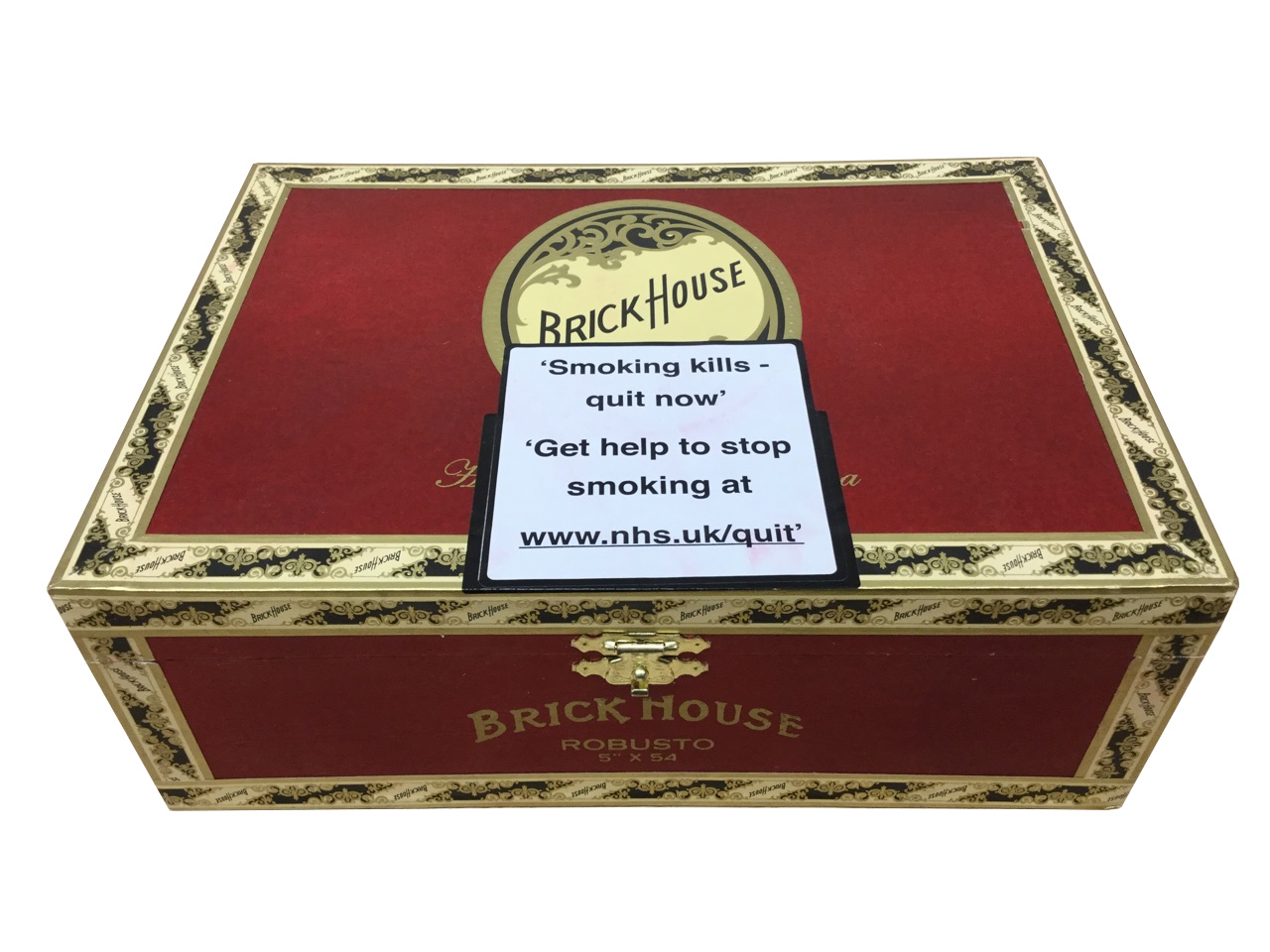 Empty Brick House Red Robusto Cigar Box